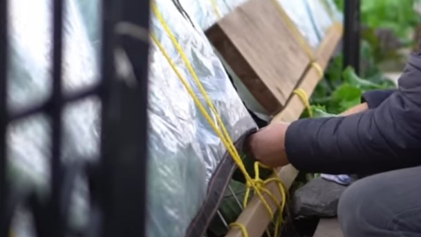 冬天种菜的小暖棚,3分钟一人搞定,经济实惠效果好